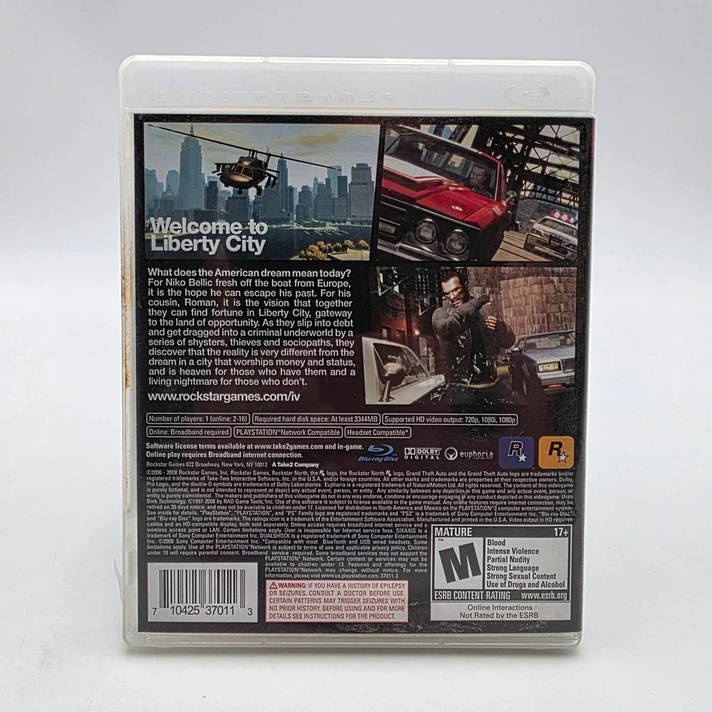 Grand Theft Auto IV PS3